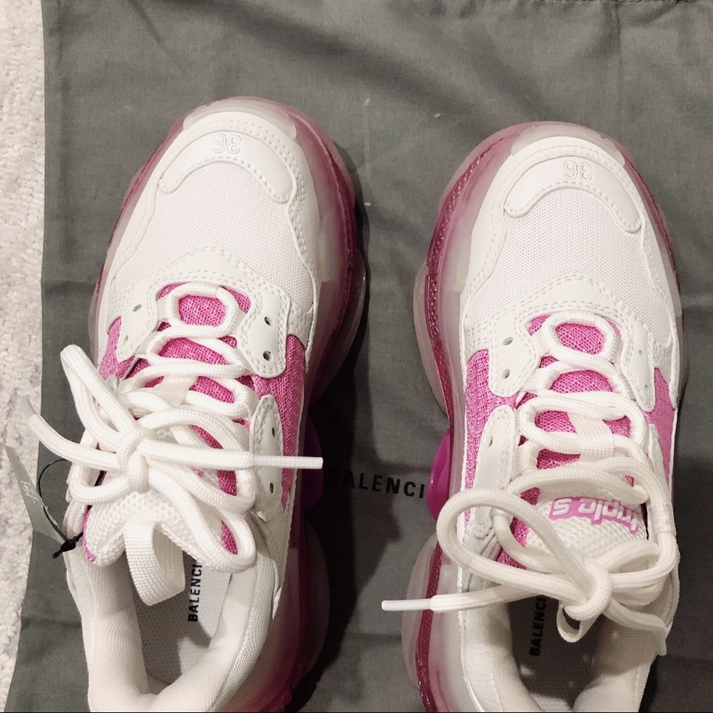 NIB BALENCIAGA Triple S Clear Sole Sneakers 36 - Picture 6 of 14